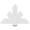 Ekena Millwork Kennewick Architectural Grade PVC Gable Bracket, 36"W x 24"H x 2"D x 6"F, 16/12 Pitch GBP036X24X0206KEN00 - alternate 2